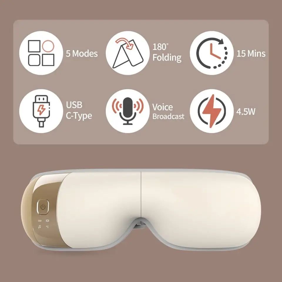 Vital Smart Heated &amp; Air Pressure Eyes Massager